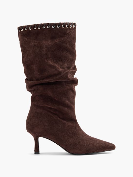 molo kolena vysoké boot hnědá deichmann