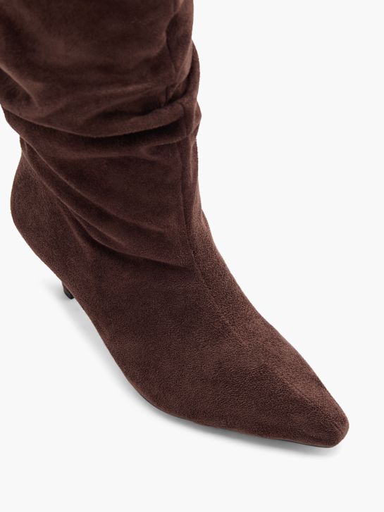 molo kolena vysoké boot hnědá deichmann
