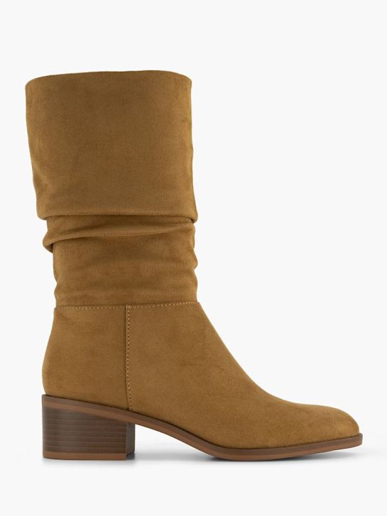 graceland kolena vysoké boot hnědá deichmann