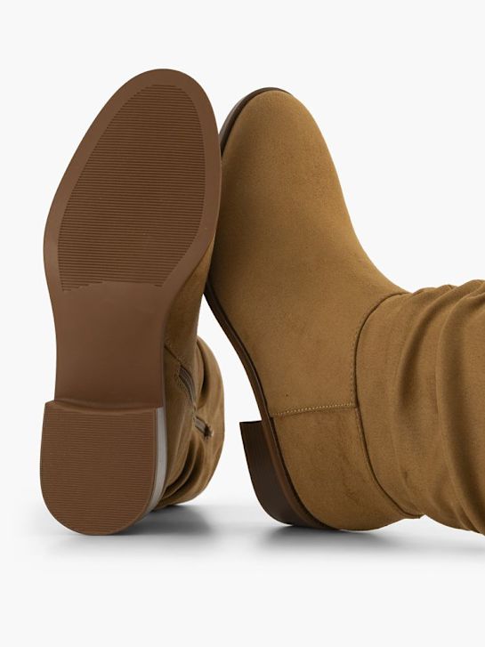 graceland kolena vysoké boot hnědá deichmann