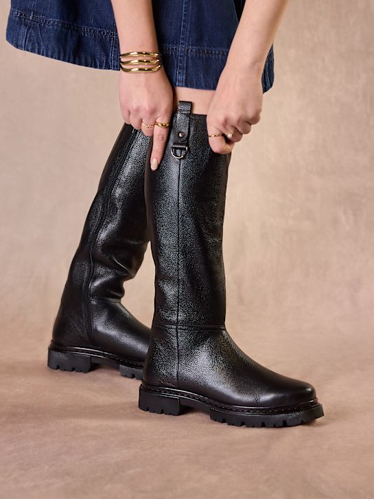 5th avenue kolena vysoké boot Černá deichmann