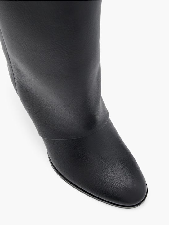 molo kolena vysoké boot Černá deichmann