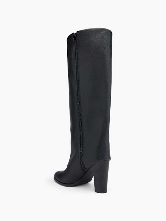 molo kolena vysoké boot Černá deichmann