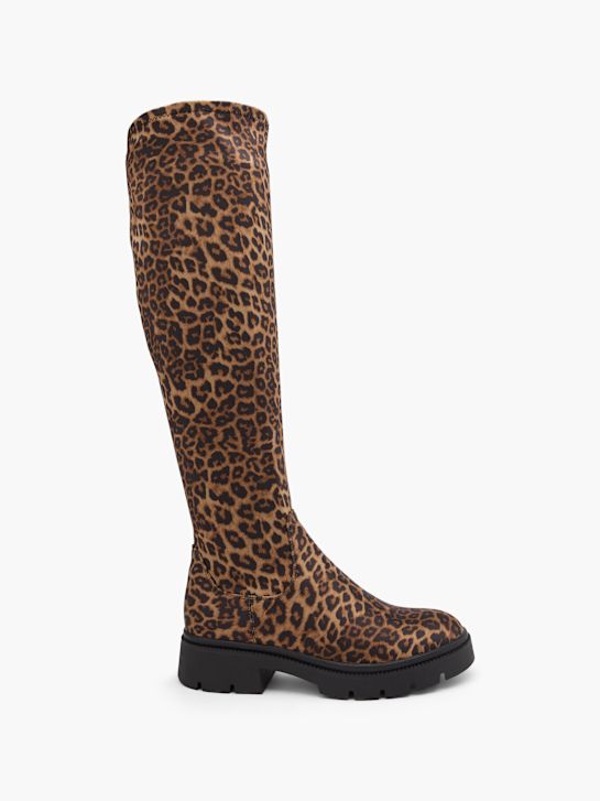 molo kolena vysoké boot hnědá deichmann