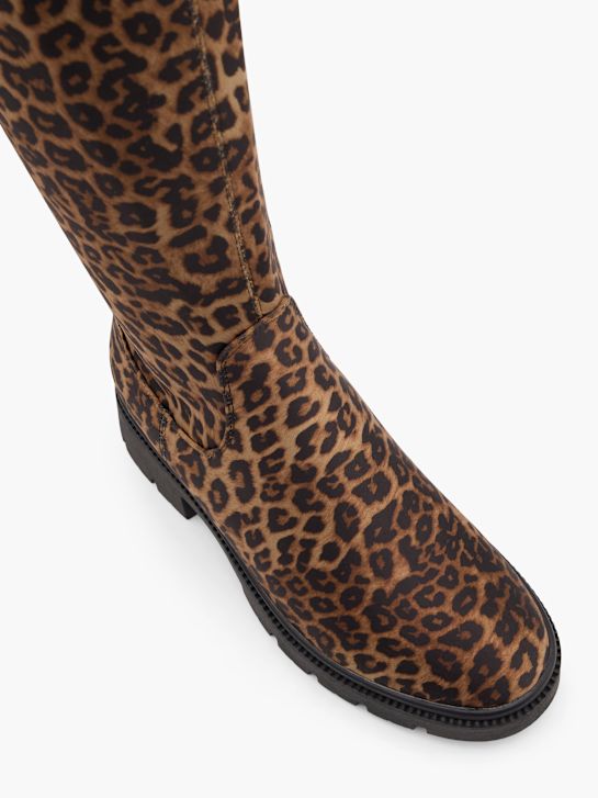 molo kolena vysoké boot hnědá deichmann