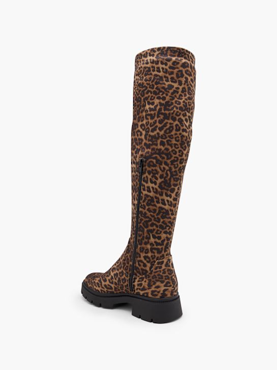 molo kolena vysoké boot hnědá deichmann