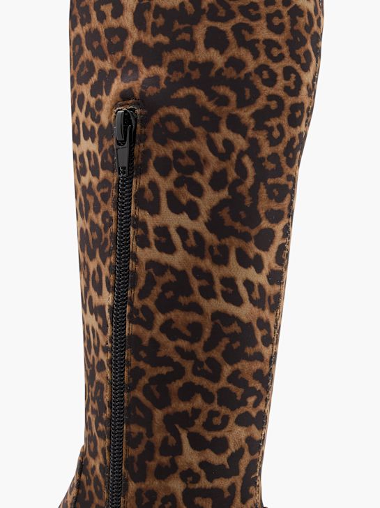 molo kolena vysoké boot hnědá deichmann