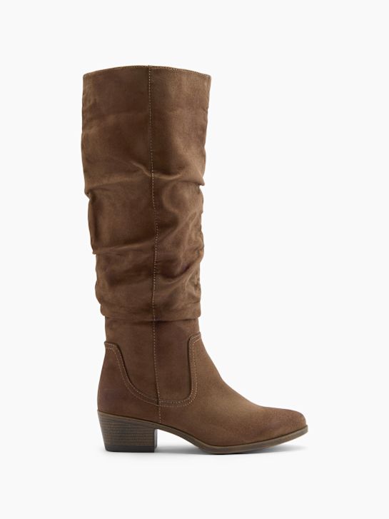 graceland kolena vysoké boot hnědá deichmann