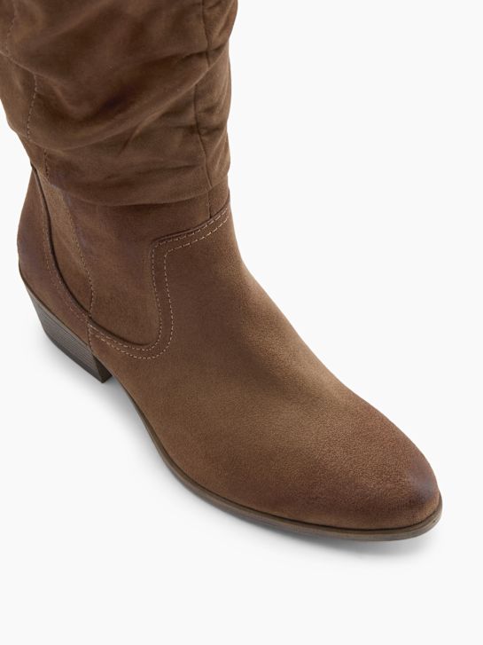 graceland kolena vysoké boot hnědá deichmann