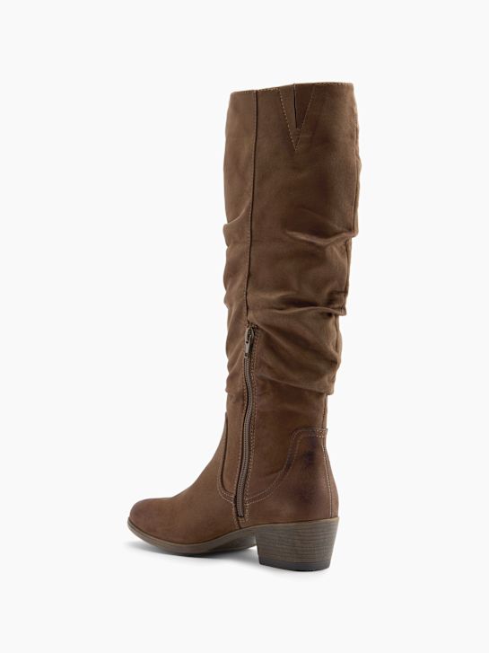 graceland kolena vysoké boot hnědá deichmann