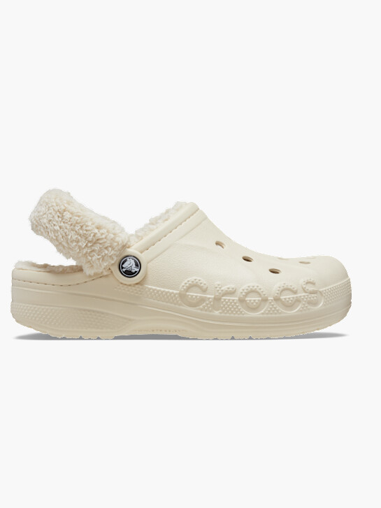 crocs baya lined fuzz popruh ucpat béžová deichmann