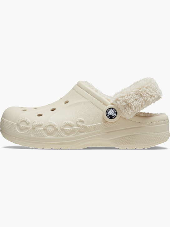 crocs baya lined fuzz popruh ucpat béžová deichmann