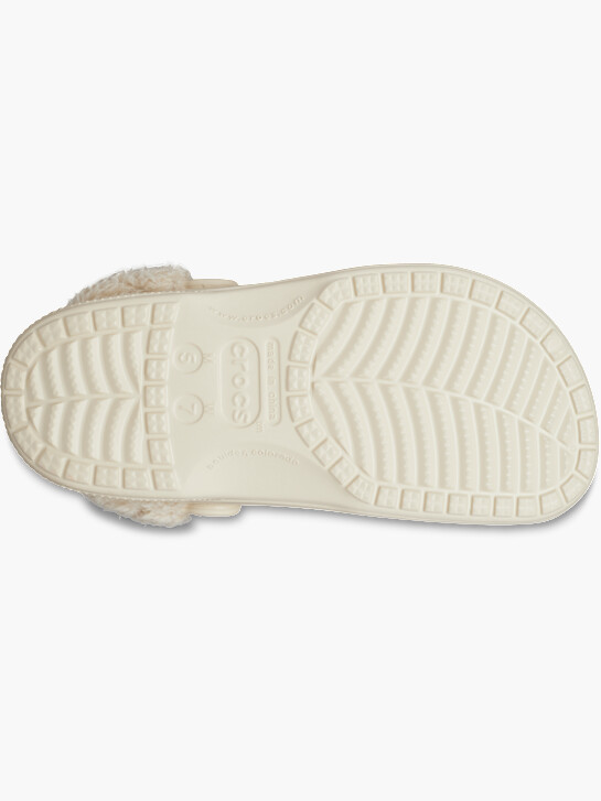 crocs baya lined fuzz popruh ucpat béžová deichmann