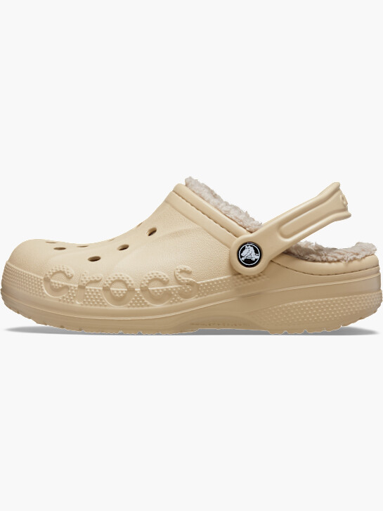 crocs baya lined clog béžová deichmann