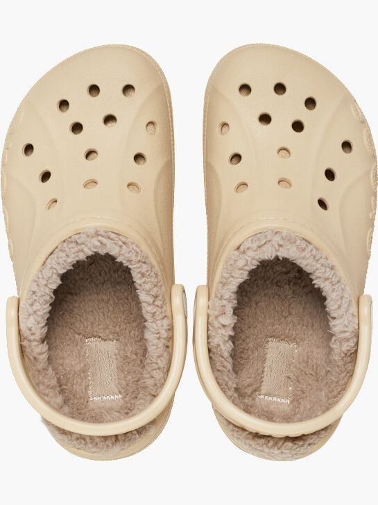crocs baya lined clog béžová deichmann