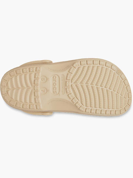crocs baya lined clog béžová deichmann
