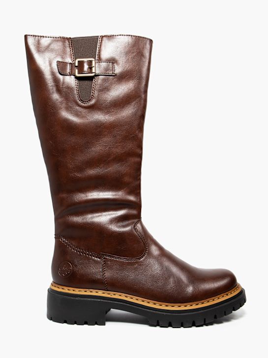 rieker kolena vysoké boot hnědá deichmann