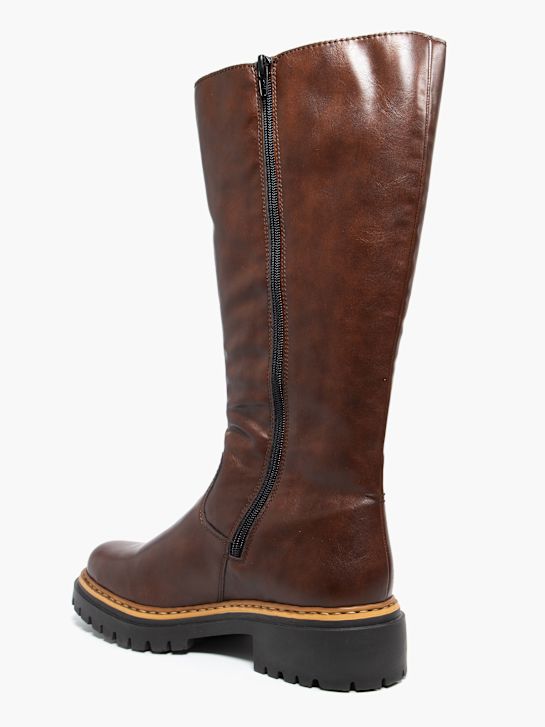 rieker kolena vysoké boot hnědá deichmann