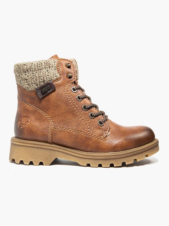 rieker krajka-up boot hnědá deichmann