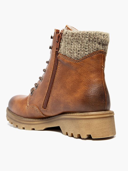 rieker krajka-up boot hnědá deichmann