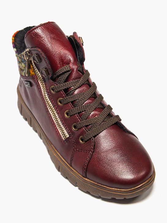 rieker šněrovací bota bordeaux deichmann