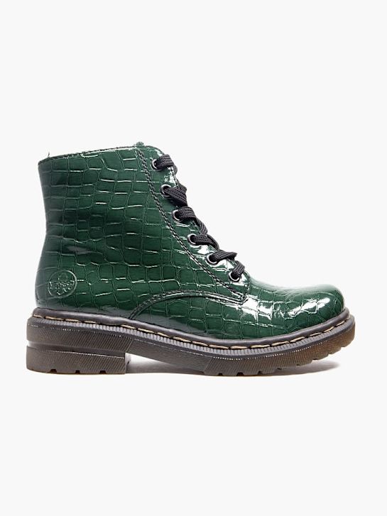 rieker šněrovací bota zelená deichmann