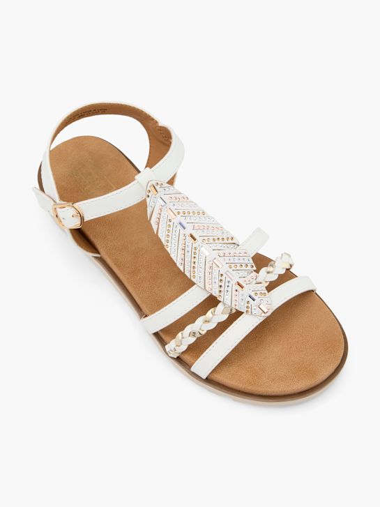 easy street podpatku sandál bílá deichmann