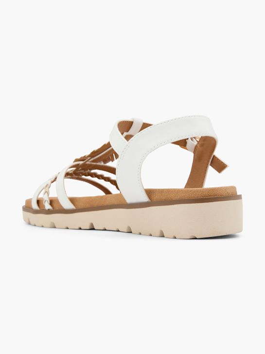 easy street podpatku sandál bílá deichmann