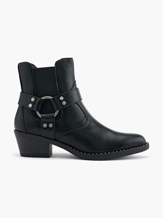 graceland kovboj boot Černá deichmann
