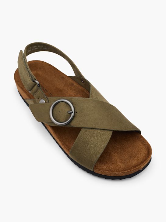 graceland sandal khaki deichmann