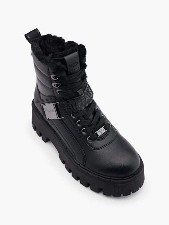 buffalo krajka-up boot Černá deichmann