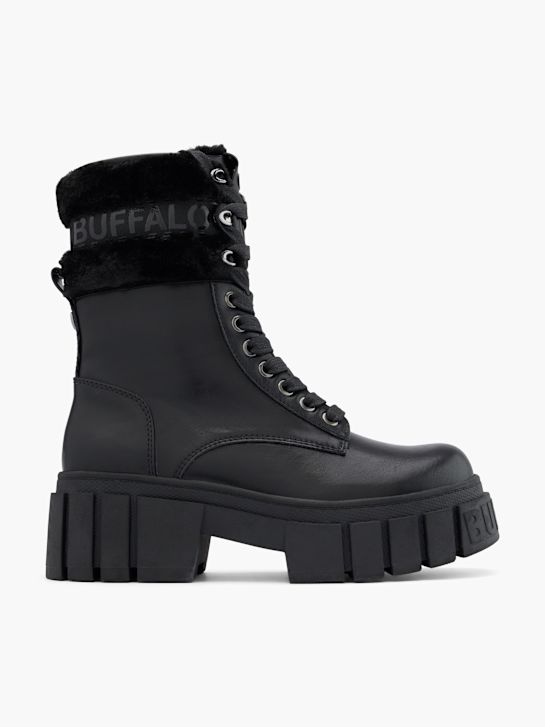 buffalo krajka-up boot Černá deichmann