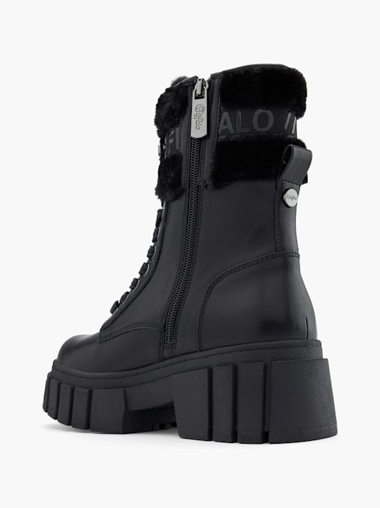 buffalo krajka-up boot Černá deichmann
