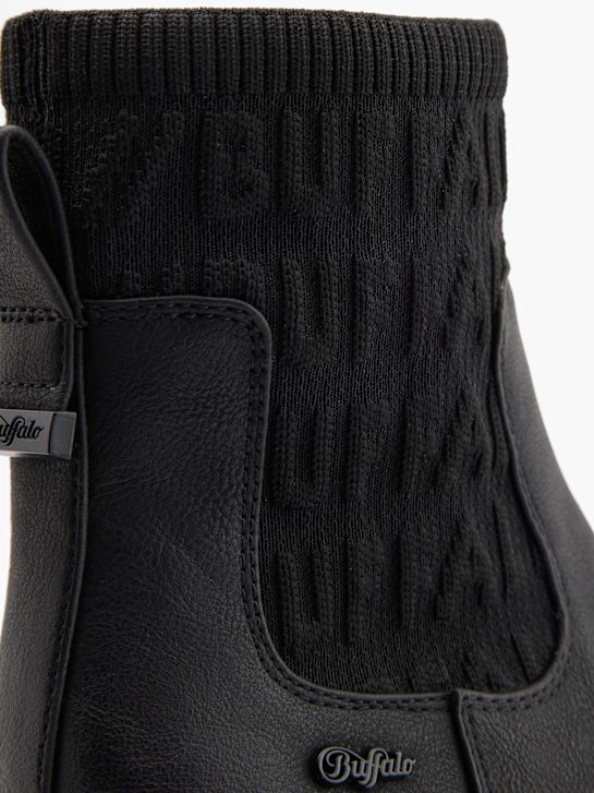 buffalo podpatky chelsea boot Černá deichmann