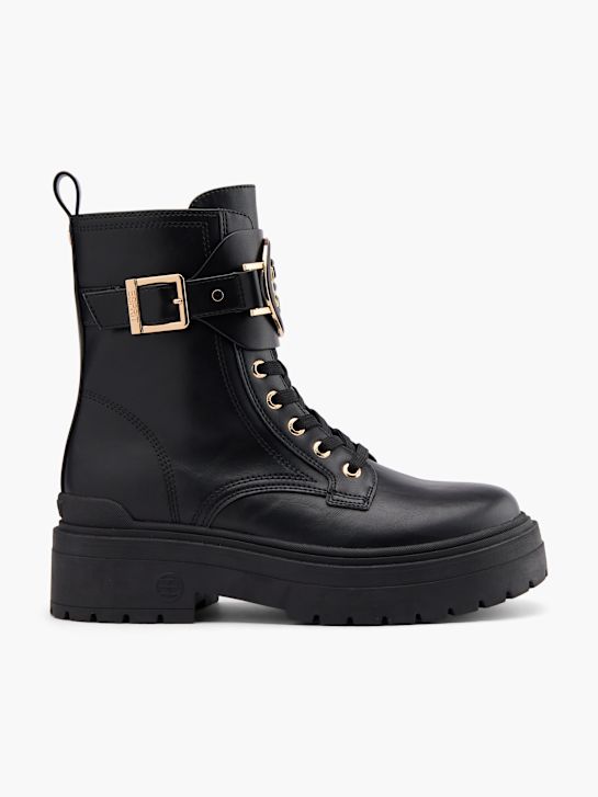 esprit krajka-up boot Černá deichmann