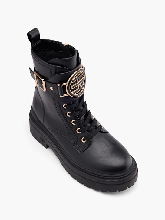 esprit krajka-up boot Černá deichmann