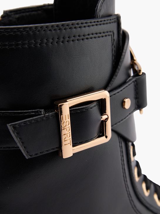 esprit krajka-up boot Černá deichmann