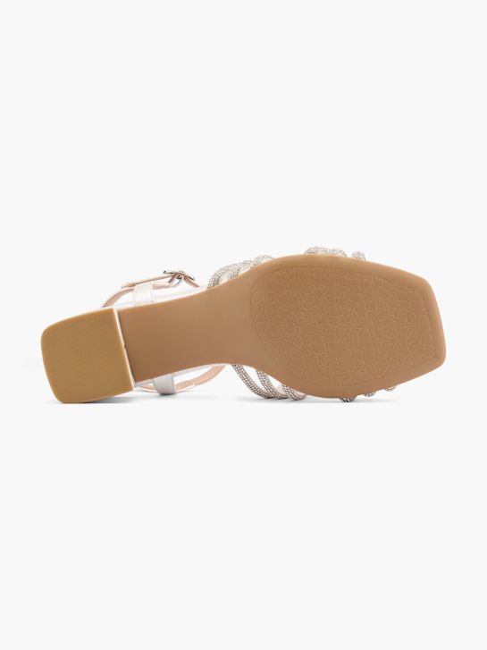 molo podpatku sandál bílá deichmann