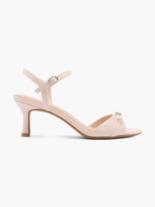 graceland podpatky sandály beige deichmann