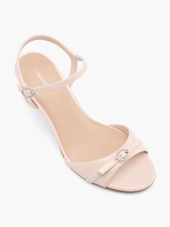 graceland podpatky sandály beige deichmann