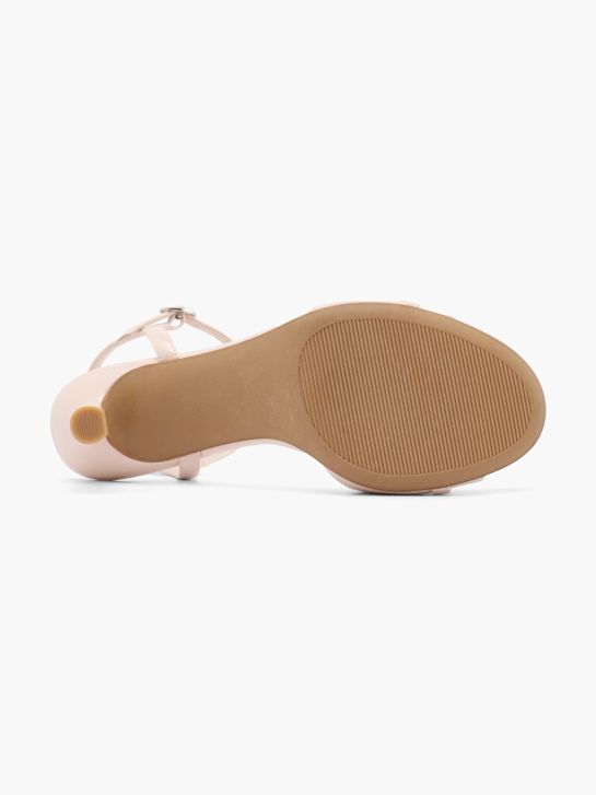 graceland podpatky sandály beige deichmann