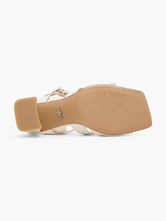 buffalo podpatku sandál bílá deichmann