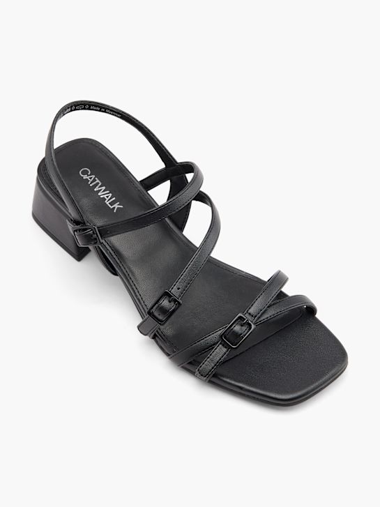 molo podpatky sandály Černá deichmann