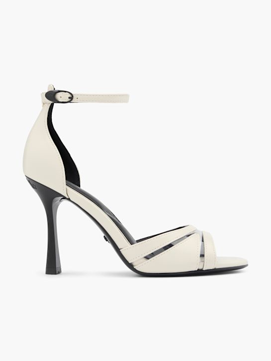 buffalo podpatku sandál offwhite deichmann