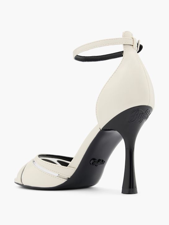 buffalo podpatku sandál offwhite deichmann