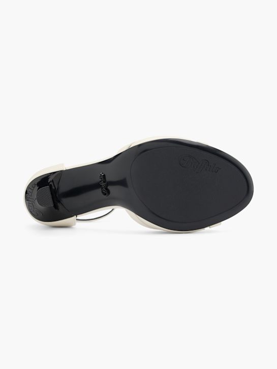 buffalo podpatku sandál offwhite deichmann