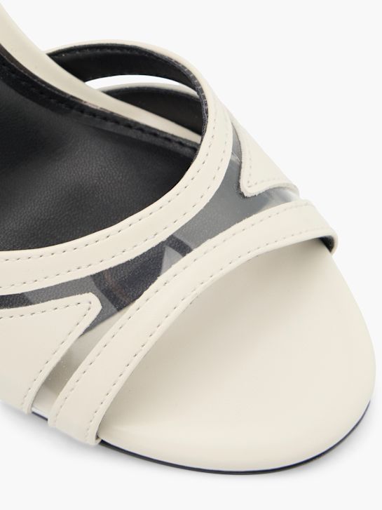 buffalo podpatku sandál offwhite deichmann