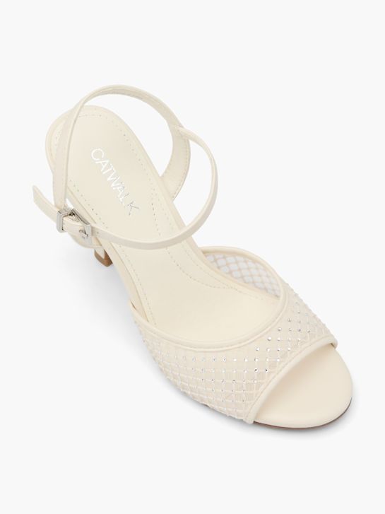 molo podpatky sandály beige deichmann
