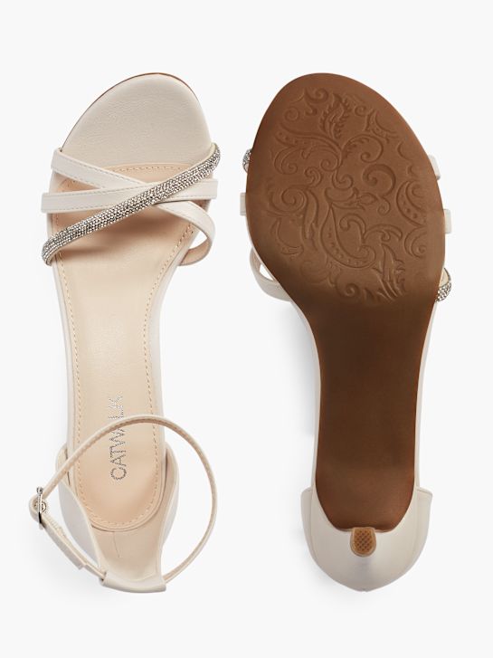 molo podpatky sandály beige deichmann