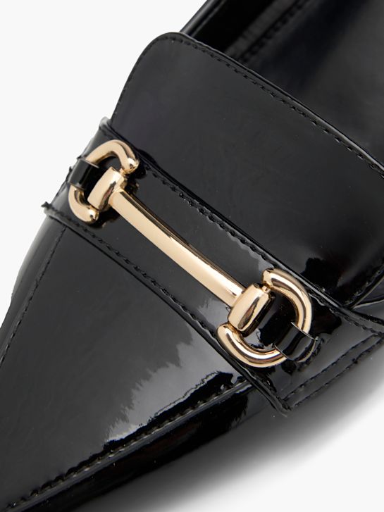 molo slingback podpatky Černá deichmann